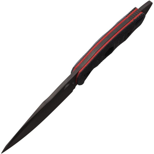 Fobos Knives Alaris Fixed Blade CPM-3V Black Red Handle