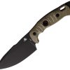 Fobos Alaris Fixed Blade Knife CPM-3V Steel Green Micarta