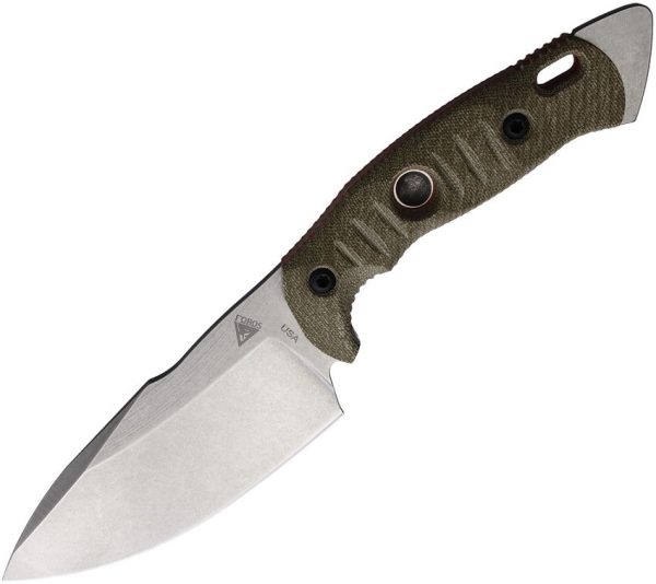 Fobos Alaris Fixed Blade CPM-3V Green Micarta Tactical Knife