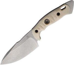 Fobos Alaris Fixed Blade CPM-3V Stonewash Ivory Micarta