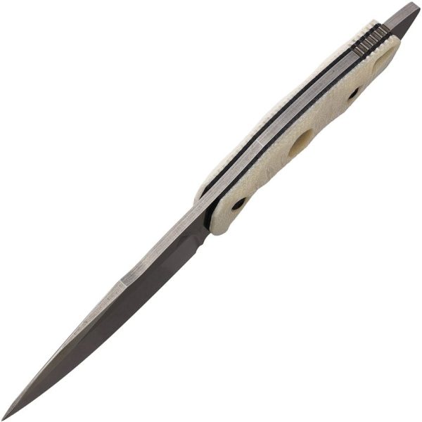 Fobos Alaris Fixed Blade CPM-3V Stonewash Ivory Micarta