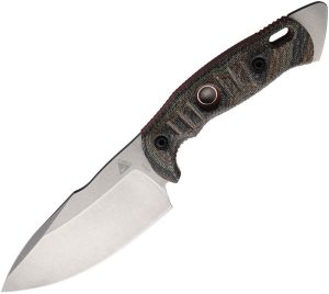 Fobos Alaris Fixed Blade Camo CPM-3V Stonewash 5" USA