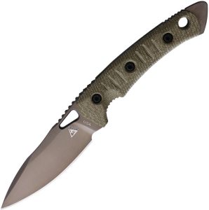Fobos Knives Cacula Fixed Blade CPM S35VN OD Green Micarta