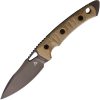 Fobos Cacula Fixed Blade Knife CPM S35VN Gray PVD Micarta