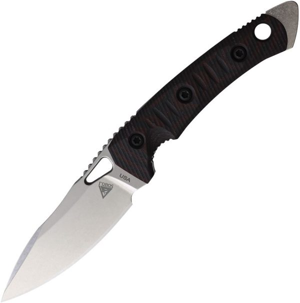 Fobos Cacula Fixed Blade CPM S35VN Black Red G10 Kydex