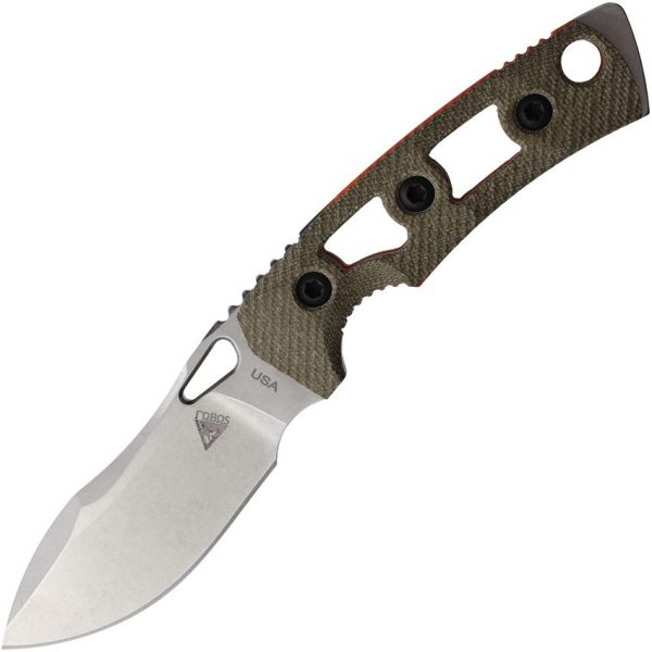 Fobos Knives Tier 1 Mini Fixed Blade CPM-154 OD Green Micarta