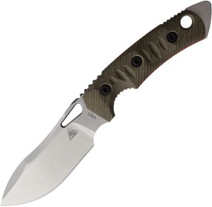 Fobos Tier 1 Mini Fixed Blade Knife CPM-154 OD Green Micarta