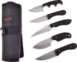 Frost Cutlery Ocoee River Hunting Knife Set - Black