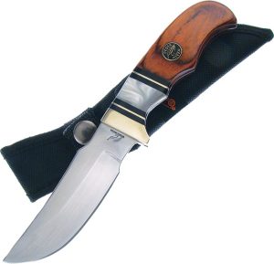 Frost Cutlery Hunter Fixed Blade Brown Pakkawood