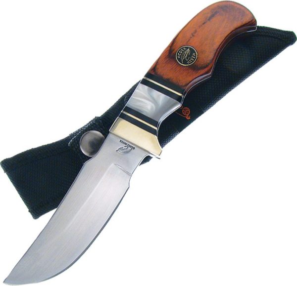 Frost Cutlery Hunter Fixed Blade Brown Pakkawood
