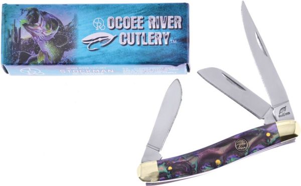 Frost Cutlery Mini Stockman Faux Abalone