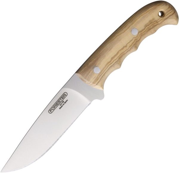 Forester Fixed Blade Olive Wood MV-58 Stainless Drop Point