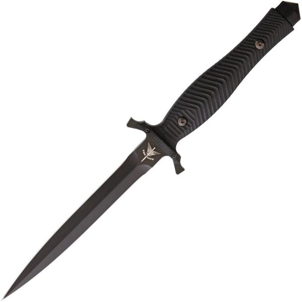 Fox The Elite Dagger Fixed Blade N690Co Black G-10 Knife