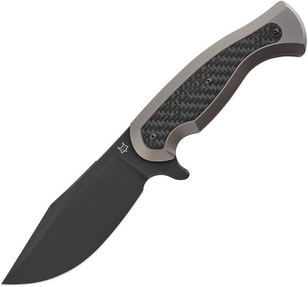 Fox Eastwood Tiger CF Fixed Blade Niolox Black Titanium