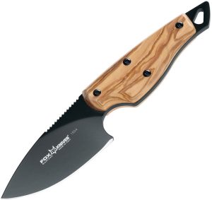 FOX1504OL.jpg Fox Euro Hunter Olive Wood Fixed Blade Knife N690 Steel