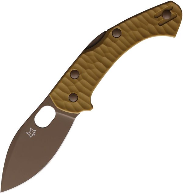 Fox Zero 2.0 Lockback Coyote Tan Folding Knife Becut Steel