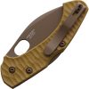 Fox Zero 2.0 Lockback Coyote Tan Folding Knife Becut Steel