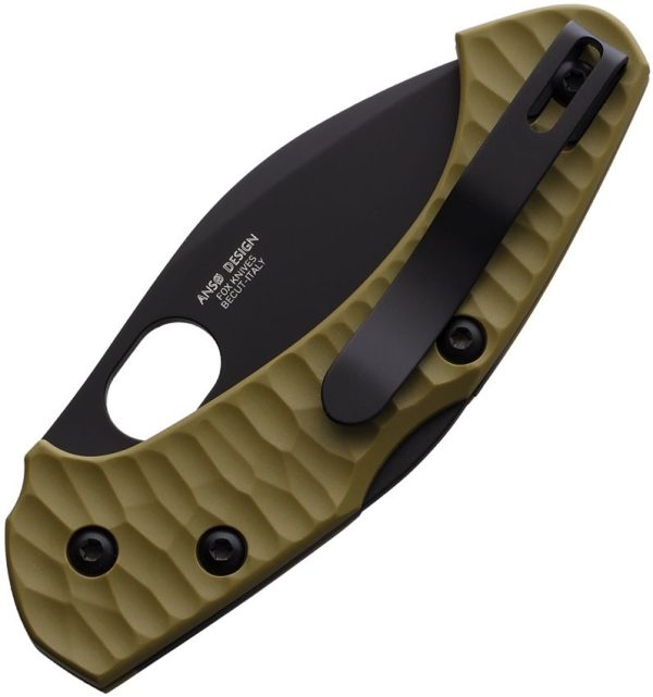 Fox Zero 2.0 Lockback OD Green Folding Knife Becut Steel