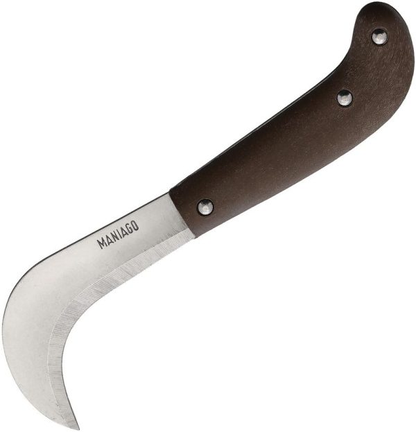 Fox Roncole Lama Fixed Blade - Brown Wood Handle