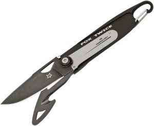 FOX442H.jpg Fox Twice Hunter Framelock - Black 2.25 inch