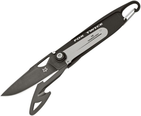 Fox Twice Hunter Framelock - Black 2.25 inch