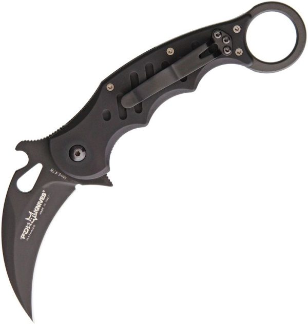 Fox Karambit Black 3" N690Co Folding Knife Linerlock