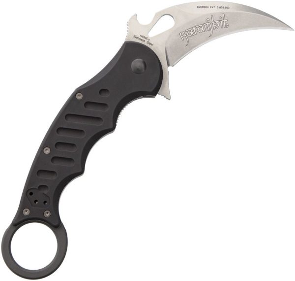 Fox Karambit Black Stonewashed N690Co Folding Knife