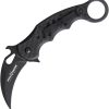 Fox Karambit Linerlock N690 Black G10 Carbon Fiber Folding Knife