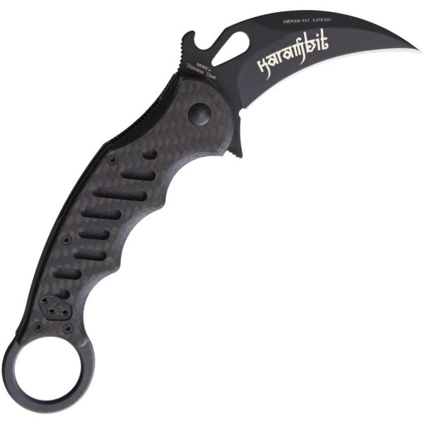 Fox Karambit Linerlock N690 Black G10 Carbon Fiber Folding Knife