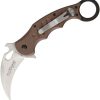 Fox Karambit Dark Earth G-10 Folding Knife N690Co Stonewash