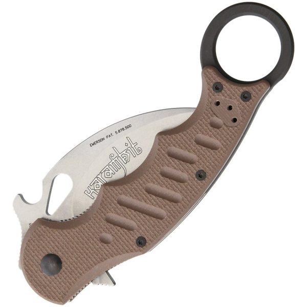 Fox Karambit Dark Earth G-10 Folding Knife N690Co Stonewash