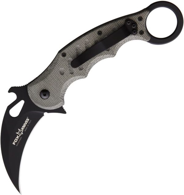 Fox Karambit Linerlock Green N690 Folding Knife 3" Blade