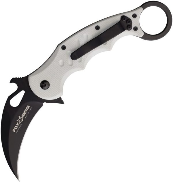 FOX479W.jpg Fox Karambit Linerlock White G10 N690 Folding Knife
