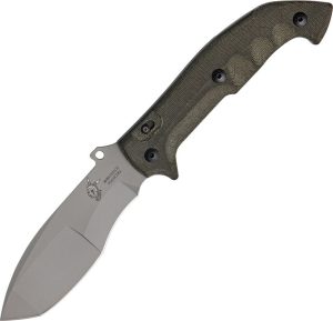 Fox Trakker Meskwaki Folding Knife N690Co Green Micarta