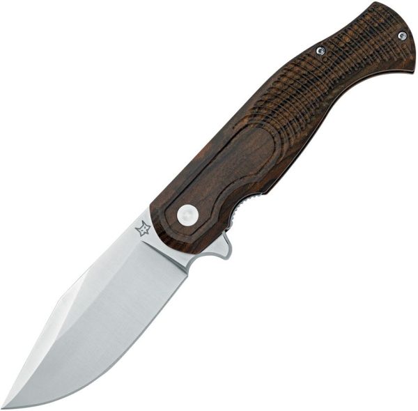 FOX Eastwood Tiger Linerlock - Zebra Wood Handle