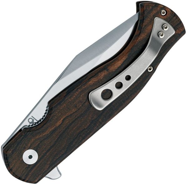 FOX Eastwood Tiger Linerlock - Zebra Wood Handle