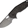 Fox Suru Framelock Damascus Carbon Fiber Ti