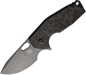 FOX526DCF.jpg Fox Suru Framelock Damascus Carbon Fiber Ti