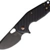 FOX Folding Knife M390 Black Stonewash Carbon Fiber 2.5in