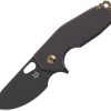 Fox Suru Framelock Folding Knife M390 Titanium Black DLC