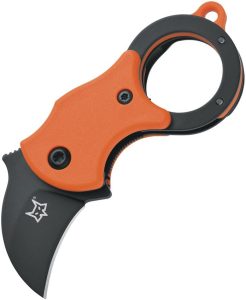 FOX535OB.jpg FOX Mini-Ka Linerlock Orange 420SS Folding Knife 4"
