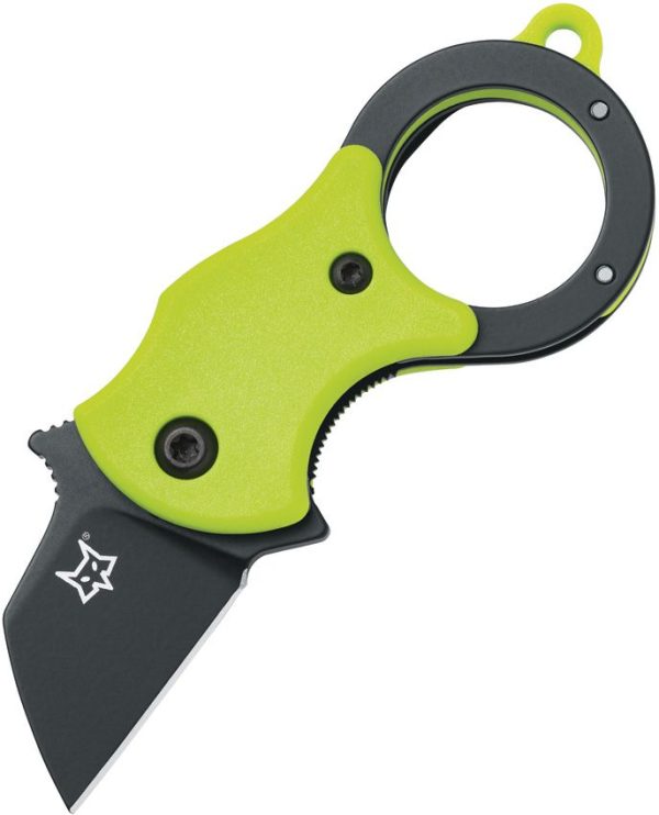Fox Mini-Ta Linerlock Green FRN Keychain