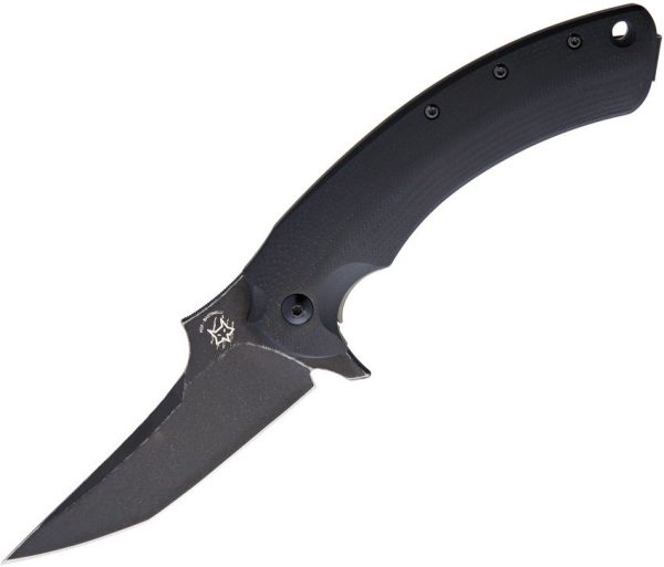 Fox Geco Framelock Black G10 Folding Knife N690 Blade