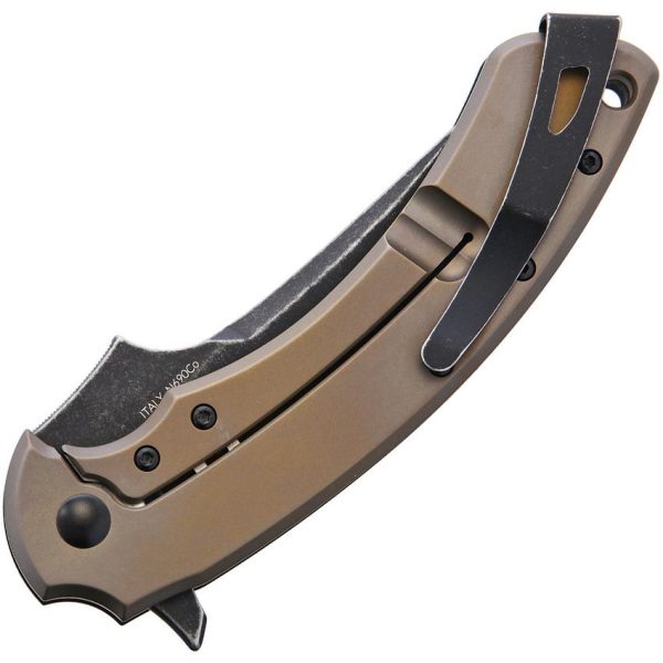 Fox Geco Framelock Black G10 Folding Knife N690 Blade