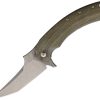 Fox Geco Framelock N690 Stonewash Folding Knife Micarta