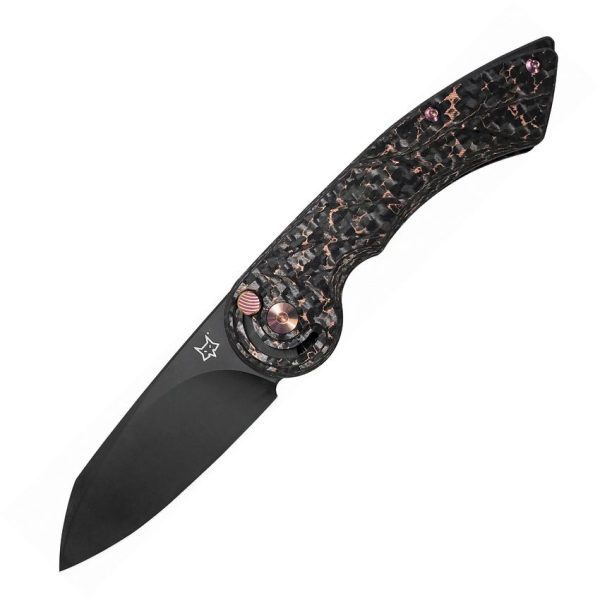 Fox Radius Finger Safe Lock CF Folding Knife M390 Carbon Fiber