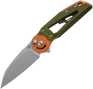 FOX556B5.jpg FOX Metamorphosis Radius Lock M390 OD Green Folding Knife