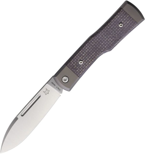 Fox Gunstock Barlow Bison Micarta Folding Knife M390