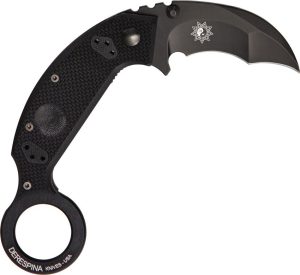 Fox Derespina Folding Karambit N690Co Black G-10 EDC Knife