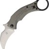Fox Bastinelli BlackBird Karambit N690 Green Micarta Folding Knife